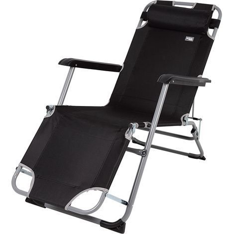 Tumbona Aktive Negro 153 x 33 x 47 cm (1/5)