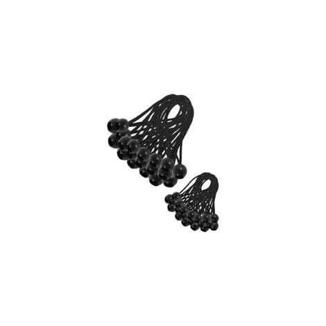 30 pezzi di corda elastica, corda elastica per telone, corda elastica per gazebo, telone, campeggio, tenda, imbracatura di prolunga per tende (200 mm e 150 mm)