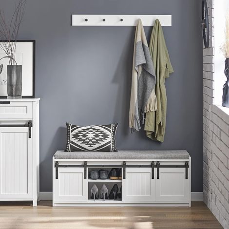 Sobuy – Étagère à chaussures FSR133W – Meuble d'entrée avec 6 compartiments – Capacité de charge 200 kg – Dimensions 120 x 35 x 45 cm (1/5)