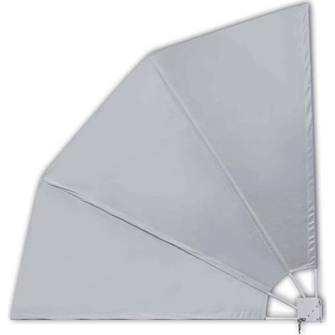 Maison Exclusive - Auvent latéral pliable de balcon Gris 210 x 210 cm (1/5)