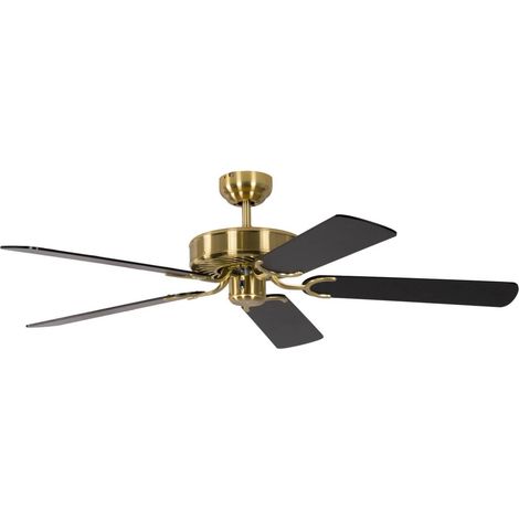Ceiling Fan Potkuri Satin Brass / Black