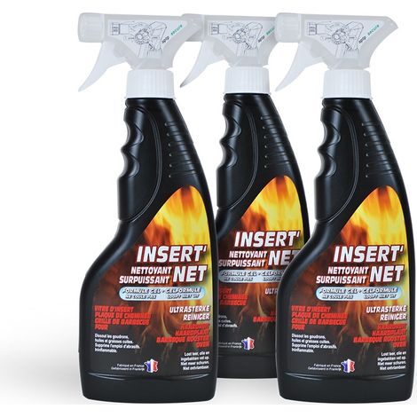 Lot de 3 nettoyants surpuissants 500 ml – Pour cheminée, barbecue et surfaces difficiles – Nettoie, dégraisse, ne coule pas – Stone Guard (1/5)
