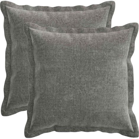 Funda de almohada 2 uds. HOUTEN Gris oscuro 30 x 30 cm vidaXL (1/5)