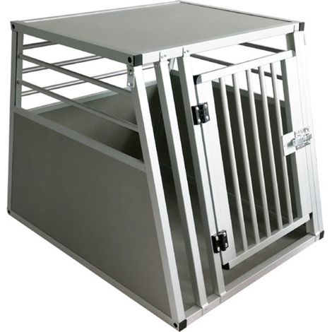 Petite cage: Cage simple en aluminium pour chiens et chats