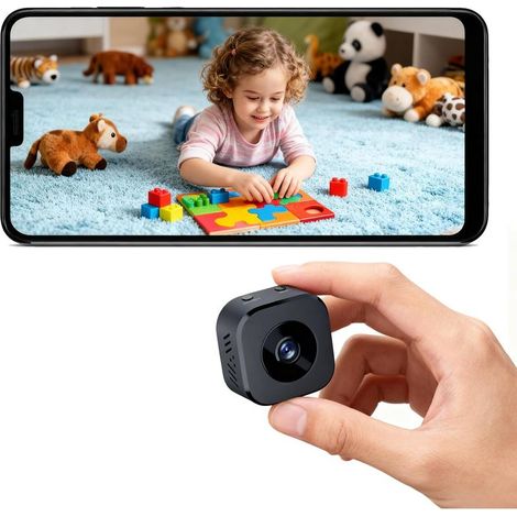 1080P HD WLAN-Überwachungskamera für den Innen- und Außenbereich, geeignet für Babys/Haustiere/Nannys, Fernanzeige über iOS- und Android-Mobil-App (nur Video) (1/5)