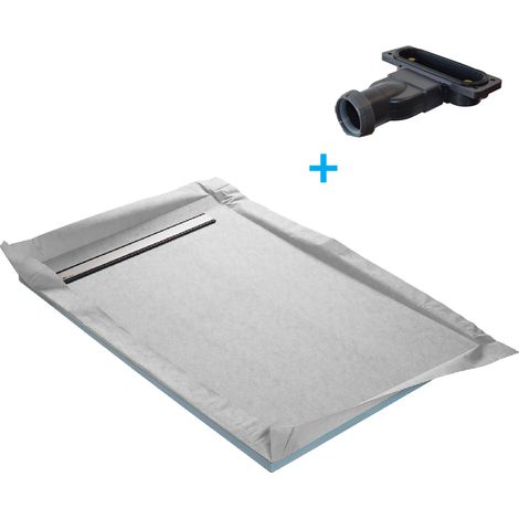 U-Tile – Receveur de douche à carreler ultra plat 140 x 90 cm – Natte étanche pré-montée – Siphon 40 mm – Évacuation rapide – Garantie 10 ans