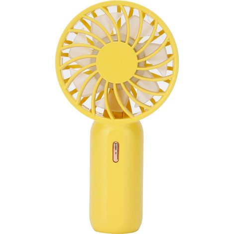 Mini-tragbarer USB-Ventilator mit einstellbarer Geschwindigkeit für Zuhause und Büro (Gelb) (1/2)