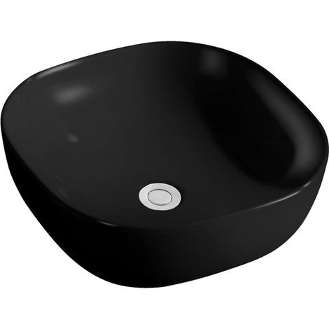 Kronenbach Cube Black Edition Aufsatzwaschtisch 42 x 42 cm (1/2)