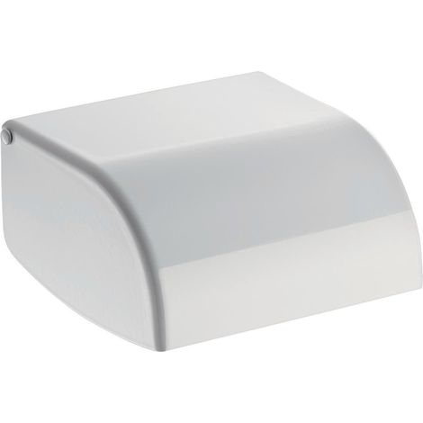 Support de papier toilette Delabie Edst. 1.4301, revêtement en poudre blanc (1/2)