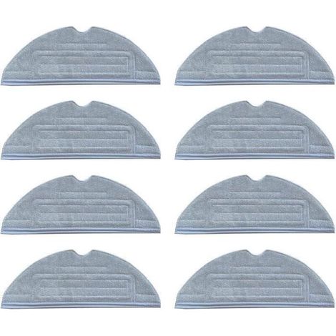 Serpillères pour Roborock S8/S7 S7 + T7 T7 Plus (8 pièces),lingettes pour Roborock S8, chiffon lavables de nettoyage 8pcs (1/4)
