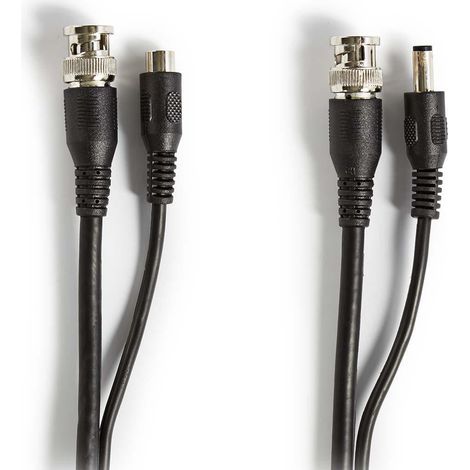 Cable pour camera cctv bnc dc 500 m rond pvc noir boite cadeau (1/3)