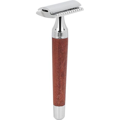 Rasoir de sûreté rétro double lame, design ergonomique, précis et sûr, doux pour la peau, coupe nette, manche antidérapant, style vintage, pour homme et femme, rasage confortable. (1/5)