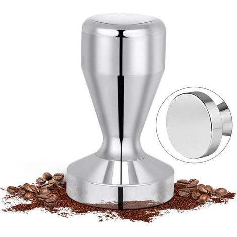 Prensador de café de 51 mm - Prensador de espresso de acero inoxidable con mango ergonómico (1/5)