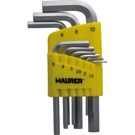 CHIAVI ESAGON.MASCHIO IN SERIE MAURER 9PZ - CF. BLISTER
