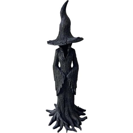 Statua di strega di Halloween - Resina - Decorazioni per feste - Statua di Halloween in resina - Statua - Ornamento a forma di statua - Figura di strega spaventosa - Decorazione dark fantasy (1/5)