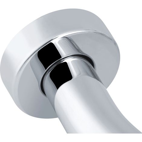 Barre d'appui inoxydable pour baignoire, poignée de sécurité douche, rampe murale antidérapante, accessoire salle de bain, acier inoxydable, finition chromée, support stable, 1 pièce. (1/5)