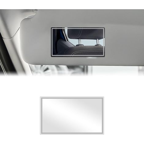 Miroir de courtoisie de voiture, 1 PCS petit Miroir de Maquillage de Voiture,Miroir Pare Soleil Voiture,Miroir de maquillage autocollant,Miroir HD pour voitures et aux salles de bains(11065mm) (1/5)