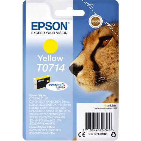 Epson Singlepack Yellow T0714 DURABrite Ultra Ink (1/3)