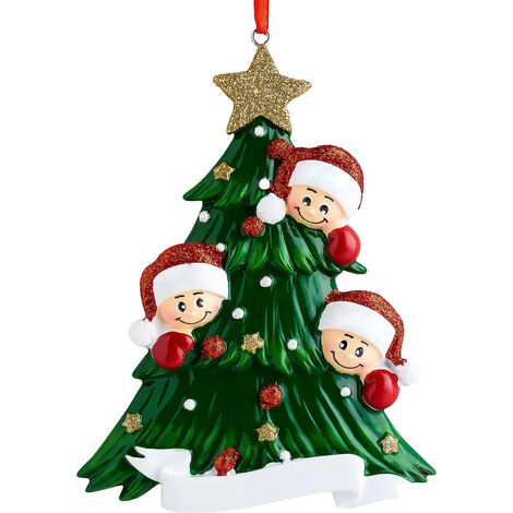 Décorations de Noël pour Sapin Figurine Miniature Pendentif Arbre de Fête Décoration de Noël en Résine Pour Porche Couronne Armoire Intérieur Extérieur Fête Rassemblement Cheminée (1/5)