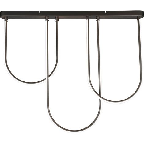 Campanello LED a filo in metallo nero opaco (1/3)