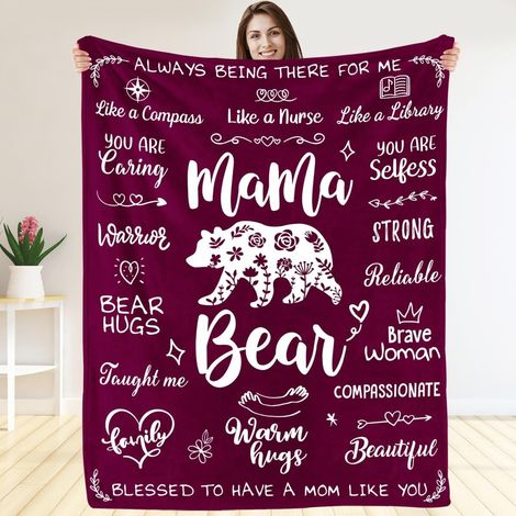 Couverture Inspirante - Flanelle 100 % - Motif Religieux - Pour Femmes - 127 x 152 cm - 1 Pièce (1/5)