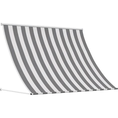 Store gris anthracite et blanc, 250 x 150 cm (1/5)