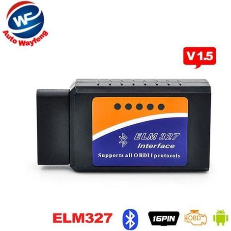 Outil de Scanner de Diagnostic OBD2 - ELM327 - Bluetooth - Compatible Android - Universel - Noir (1/4)