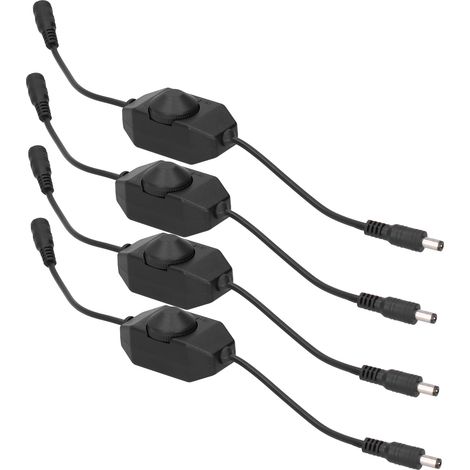 4 LED-12V-Dimmerschalter, nicht dimmbar, schwarzer Bedienknopf, Beleuchtungszubehör (1/5)