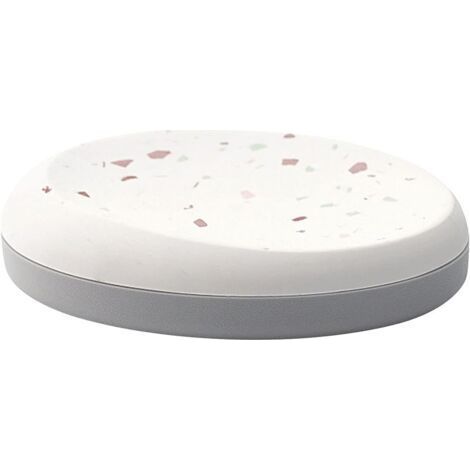 Soap Container Keep Dry for Shower Soap Disture Absorbent Heat Insulation Fast Drying Discharge Sponge Holder (Color : Grijs) (1/5)