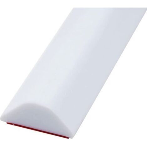 Barre de douche autocollante, seuil de douche, barrage d\\'eau, bande de barrière de douche, bande de barrière de douche, sol de salle de bain, joint d\\'étanchéité (100 cm, blanc) (1/5)