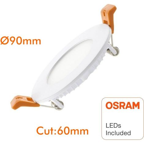 Sysled – Downlight LED 5W extra-plat – Blanc neutre 4000K – Angle de diffusion 120° – Installation rapide – Économie d'énergie - 4000-4500K