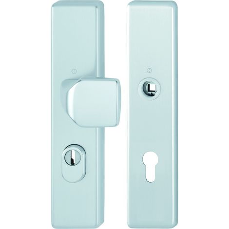 HOPPE® Schutz-Wechselgarnitur mit Langschild 61G/2222ZA/2210, ohne Lochteil, 8/72 mm, Aluminium, 11984569