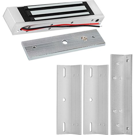 Verrou de porte magnétique Système de contrôle d'accès 180 kg/350lbs Serrure de porte Installation ZL Kit de verrouillage de portail Combinaison (1/5)