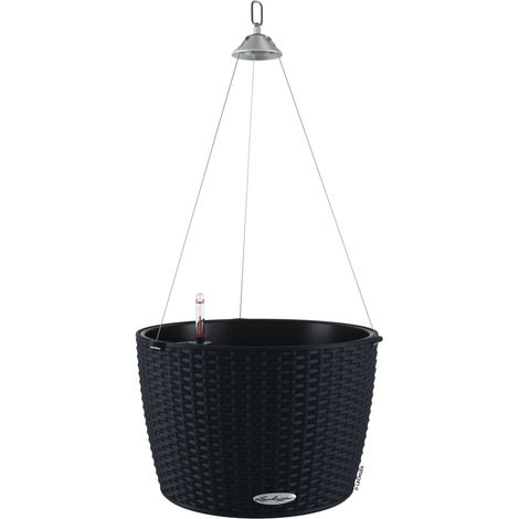 Jardinière suspendue NIDO Cottage 35 ALL-IN-ONE Noir graphite LECHUZA (1/5)