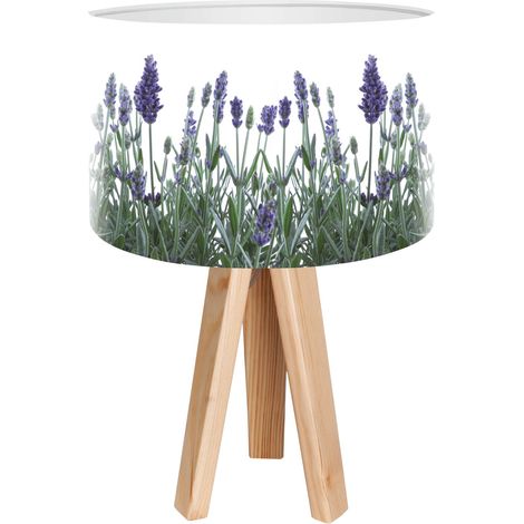 Lampe de chevet bothanica foto-003 - Bois clair, blanc (1/3)