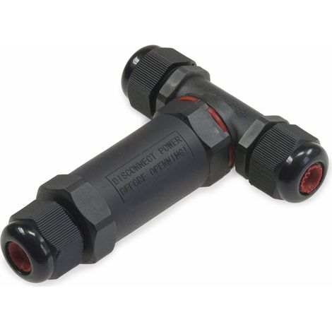 CHILITEC Connecteur en T pour câbles, 3 pôles, IP68, 230V