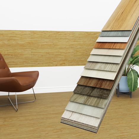 HEXIM Vinyldielen 0,97m² selbstklebend PVC Wandverkleidung Bodenbelag Holzoptik 91x15cm Paneele (0.97 Quadratmeter / 7 Dielen, 2601-5 Honey Oak) (1/4)