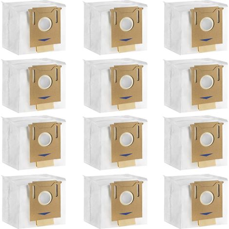 Lot de 12 sacs d'aspirateur pour ECOVACS DEEBOT N8+ N8 Pro+ N8 Pro Plus T8 T8+ T8 AIVI T8 AIVI+ T8 MAX T9+ DX93 DDX96 Yeedi Vac Station Aspirateur Pièces de rechange Accessoires (1/5)