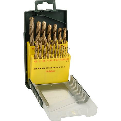 Bosch Forets à métaux HSS-TiN, set de 19 pièces