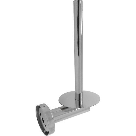 Dispensador de rollos de papel moderno para montaje en pared, ideal para cocina y baño, con soportes de almacenamiento de acero inoxidable. (1/3)