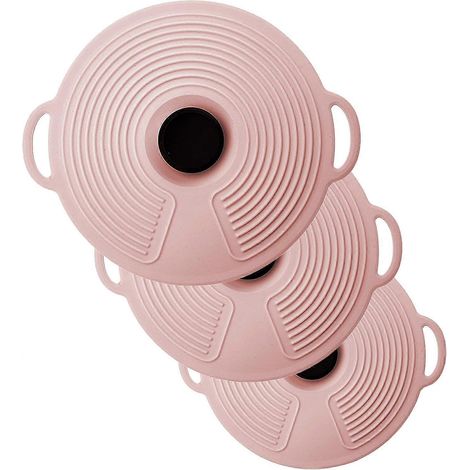 Couvercles en silicone pour casseroles et poêles, couvercles en silicone réutilisables pour bols et emballages alimentaires (1/4)