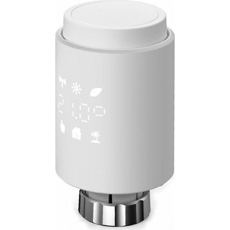 Intelligentes, vernetztes Thermostatventil – WLAN-fähiges Zubehör für Ihre Heizkörperventile – Kompatibel mit Alexa, Google Assistant und Siri – Energiesparend (1/5)
