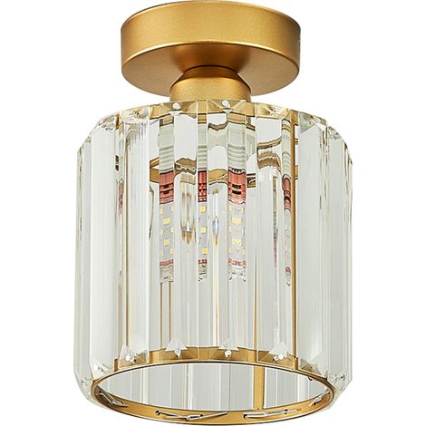 Plafonnier en cristal moderne à proximité du plafonnier, luminaire de couloir pour chambre à coucher, salle de bain, entrée, balcon, couloir, allée avec douille E27 (ampoule non in (1/5)