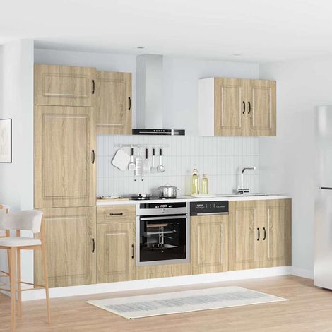 vidaXL Ensemble d'armoires de cuisine 7 pcs Kalmar bois d'ingénierie (1/5)