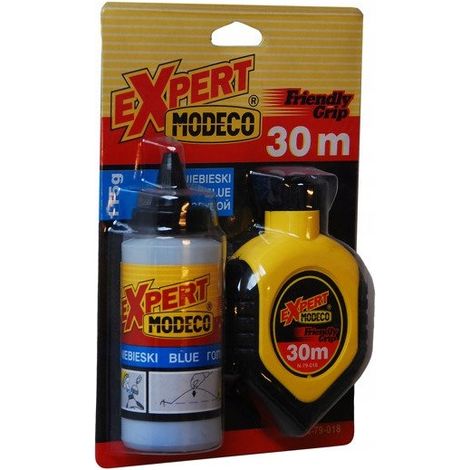 Maurerwerkzeug Modeco expert 30m Schnur 150ml blaue Kreide (1/2)