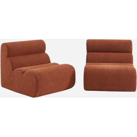 Divano modulare bouclé, 2 posti (1/5)