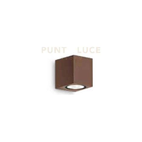 APPLIQUE ZENO SQUARE CORTEN 1 LUCE ATTACCO GU10 IP65 H.8CM