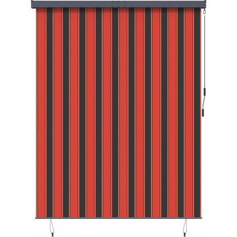 Store Roulant Extérieur orange et marron 200 x 250 cm tissu CFW6890292 (1/5)