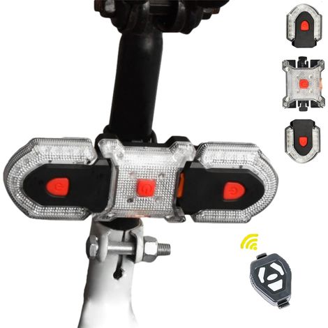 Clignotant de vélo rechargeable, chargement USB, résistant à l'eau.-AquaForge (1/4)