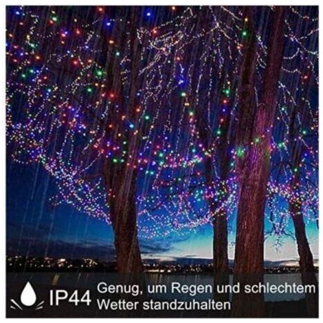 Naizy – 80 m Lichterkette für den Außenbereich mit 800 RGB-LEDs – IP44 wasserdicht – 8 Beleuchtungsmodi – Für Partys und Hochzeiten (1/5)